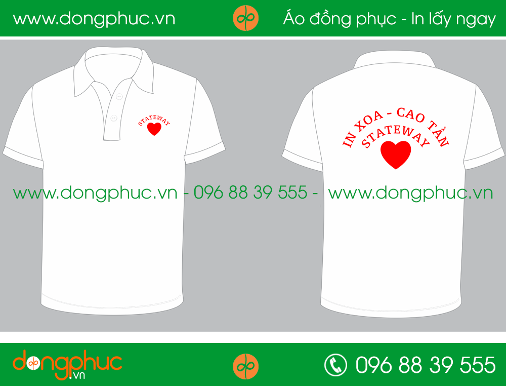 Áo phông đồng phục công ty Stateway